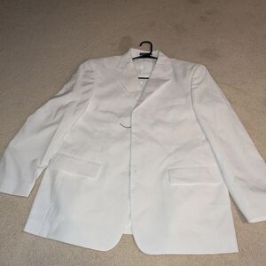 Nwot Vittorio St. Angelo white Suit Jacket Sz 42S